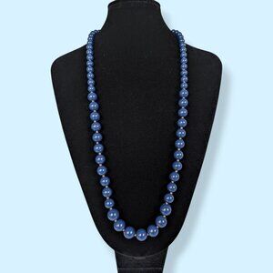 (2/$20) Vintage Blue Beaded Necklace